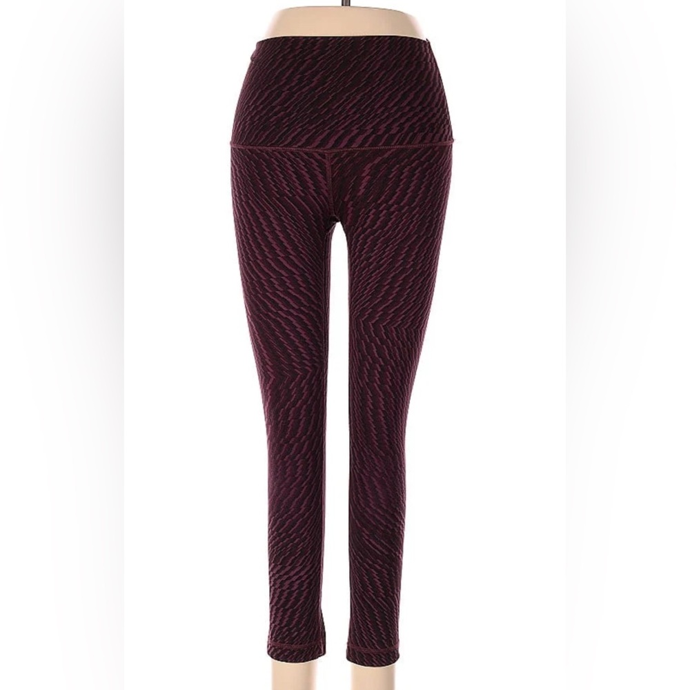 Lulu lemon purple and black leggings